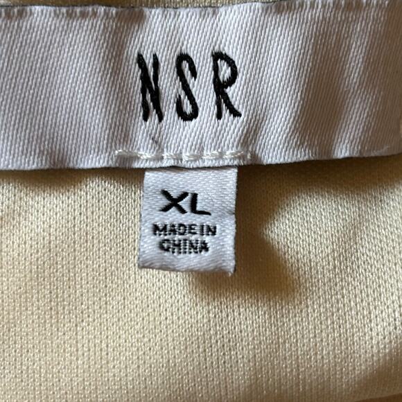 NSR Napean Sea Rd Cream Knot Front Lace Midi Dress Size XL NWOT - Picture 5 of 6